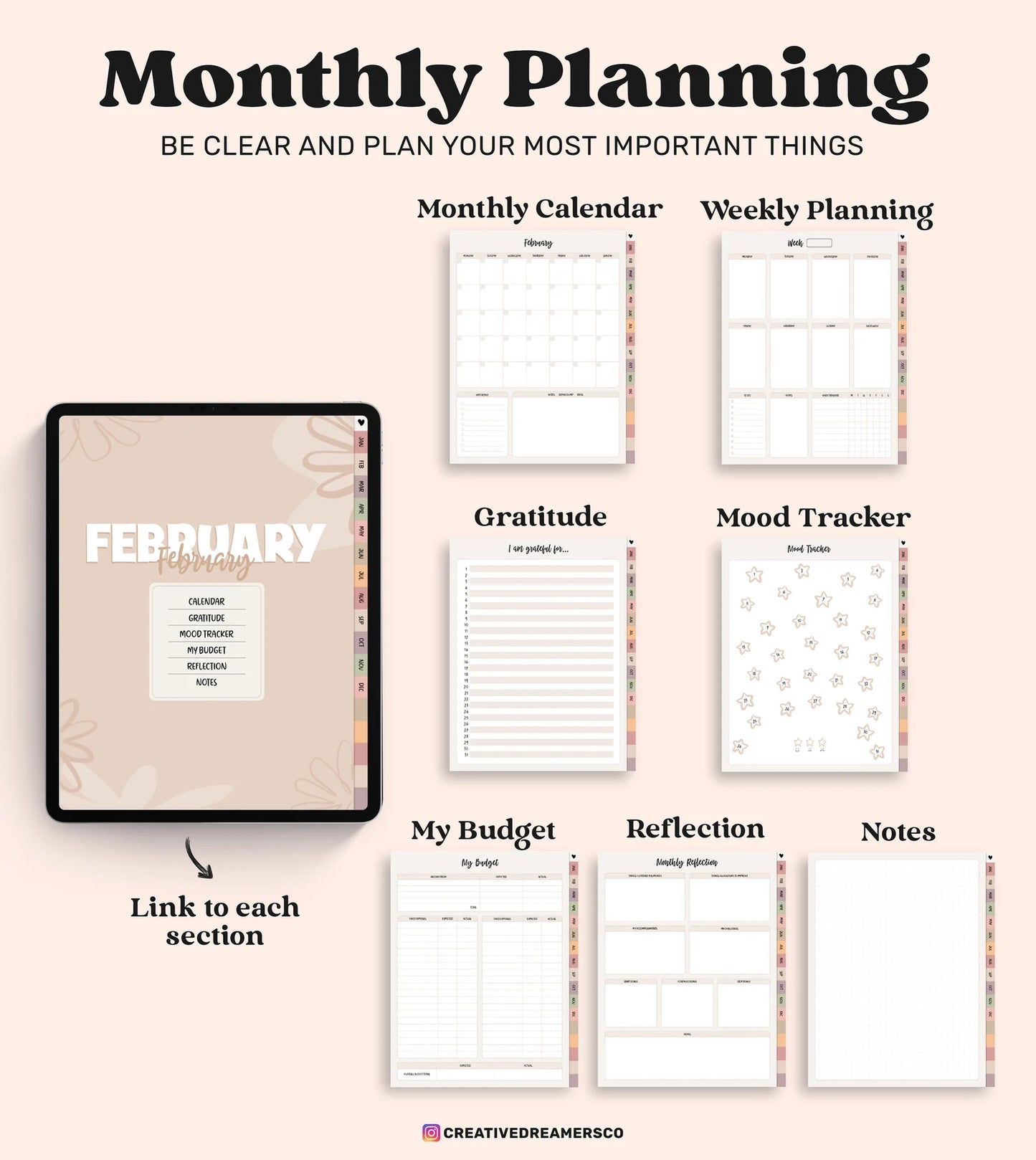 Evergreen GoodNotes Digital Planner