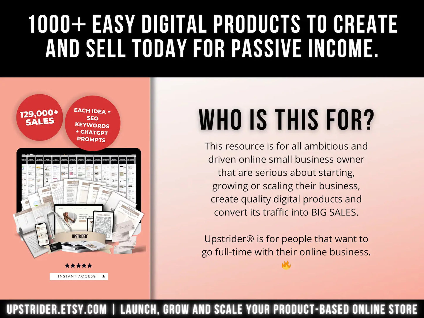 1000 Digital Products Ideas To Create & Sell