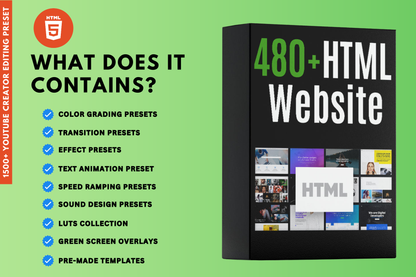 480+ HTML Website Templates 2025