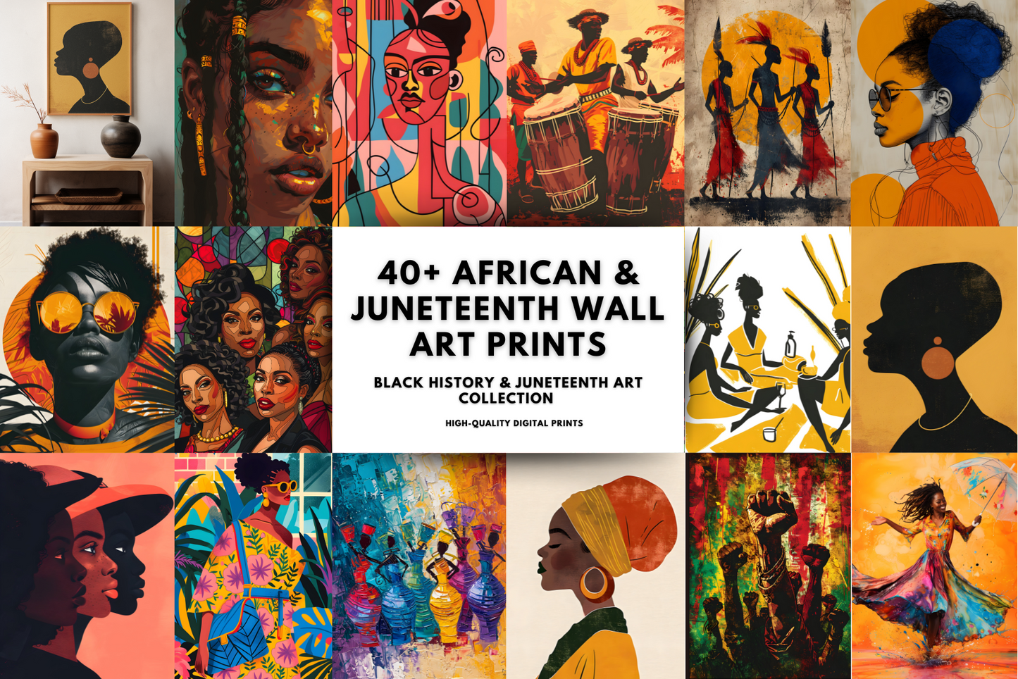 40+ African & Juneteenth Wall Prints