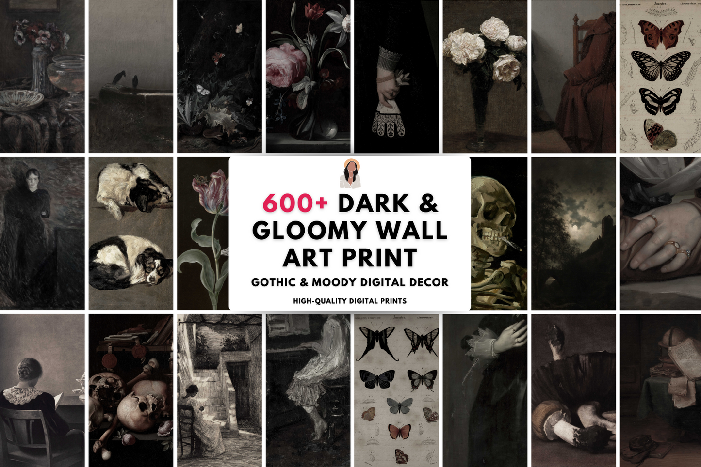 600+ Dark & Gloomy Wall Art Prints