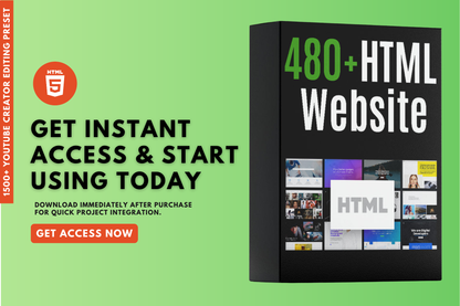 480+ HTML Website Templates 2025