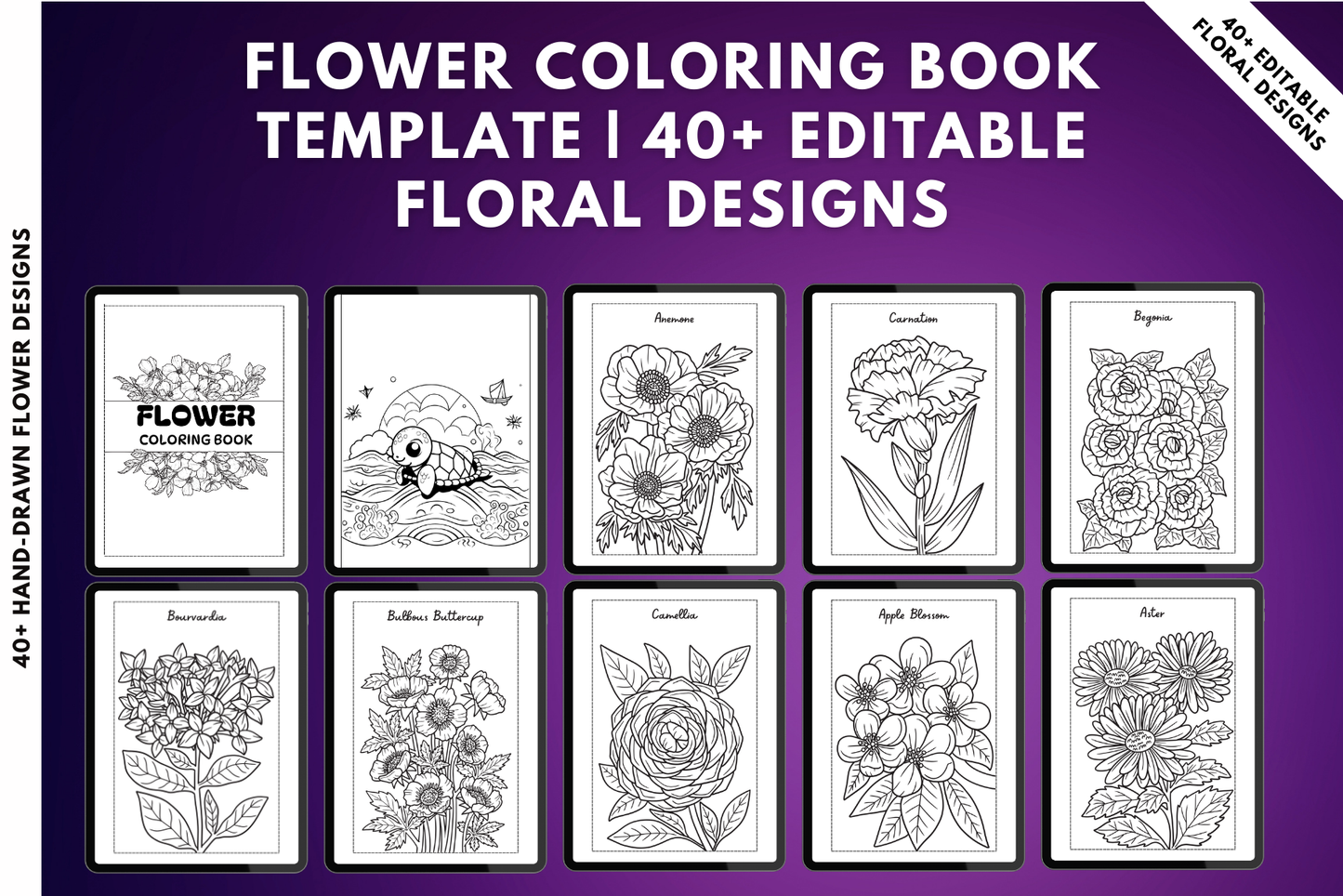 40+ Hand-Drawn Flower Designs 2025