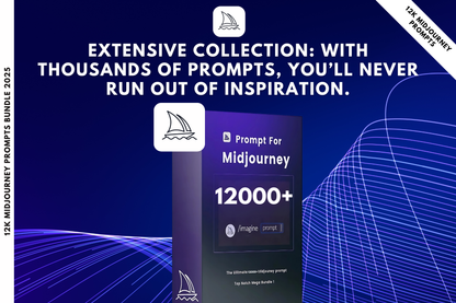 12k Midjourney Prompts Bundle 2025