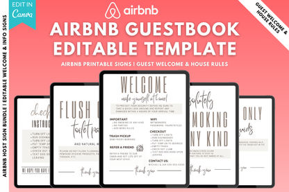 Airbnb Guestbook Template (Editable)