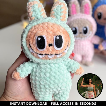 Labubu Crochet Pattern PDF