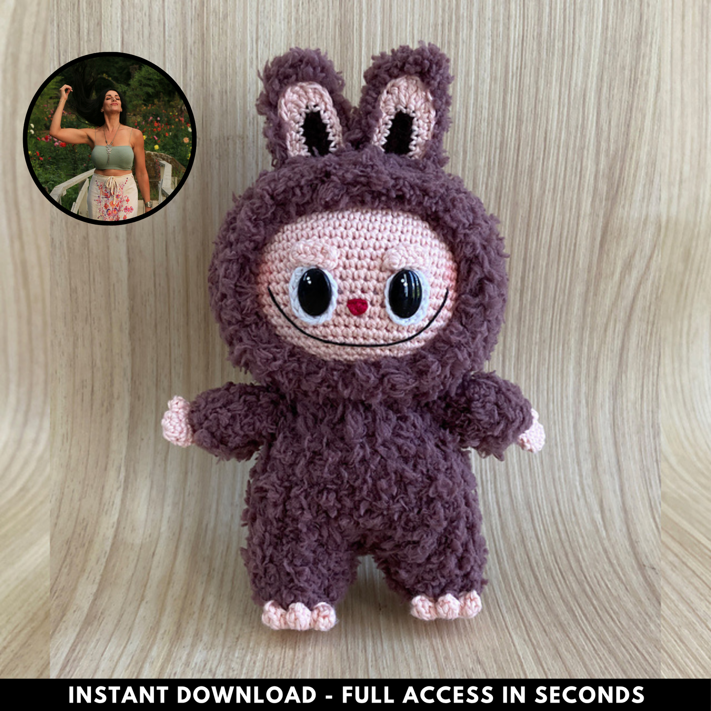 Labubu Crochet Pattern PDF