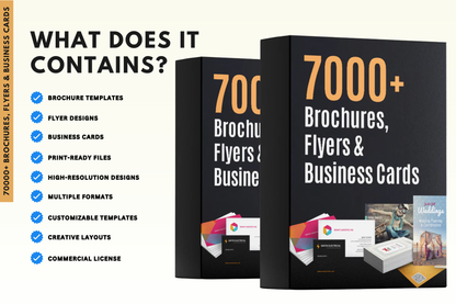 7000+ Brochures, Flyers & Biz Cards