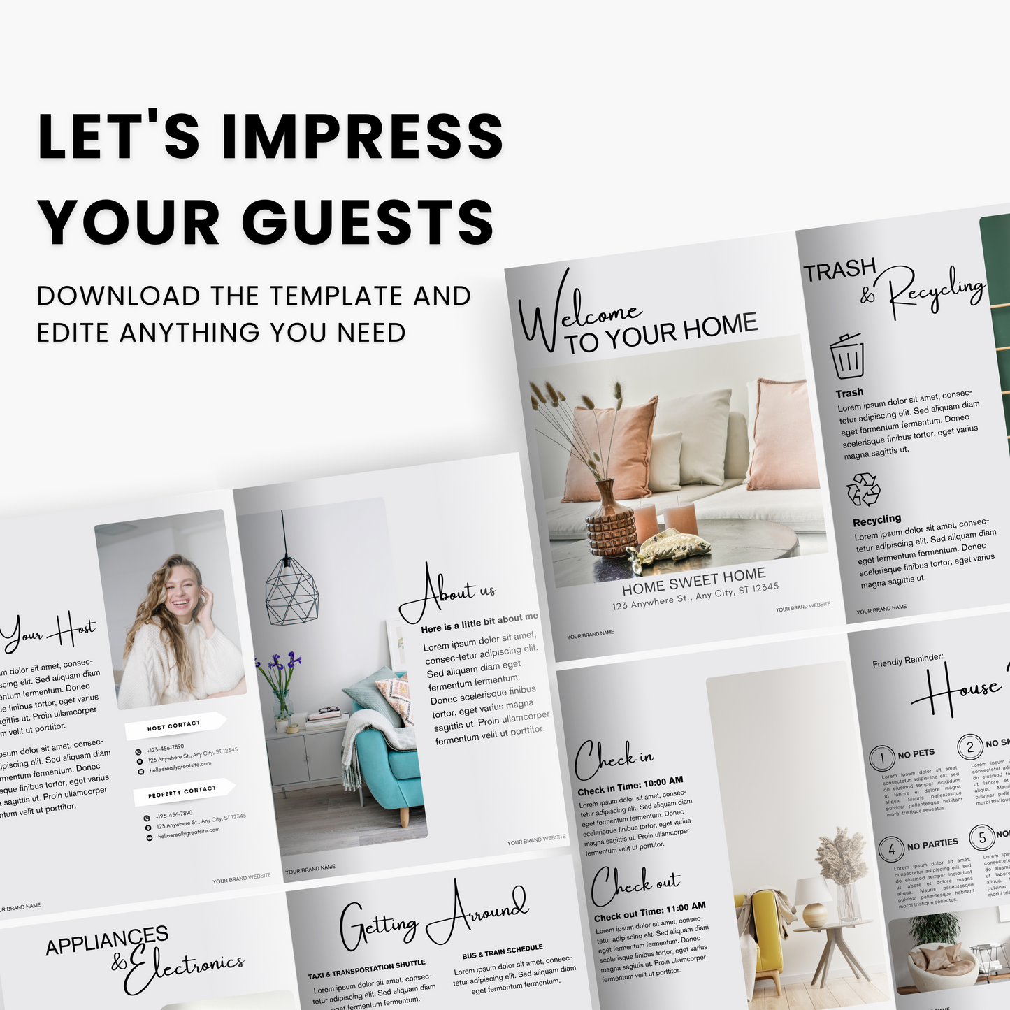 Airbnb Welcome Guidebook Template