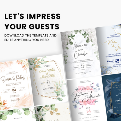 20+ Unique Wedding Invitation Template