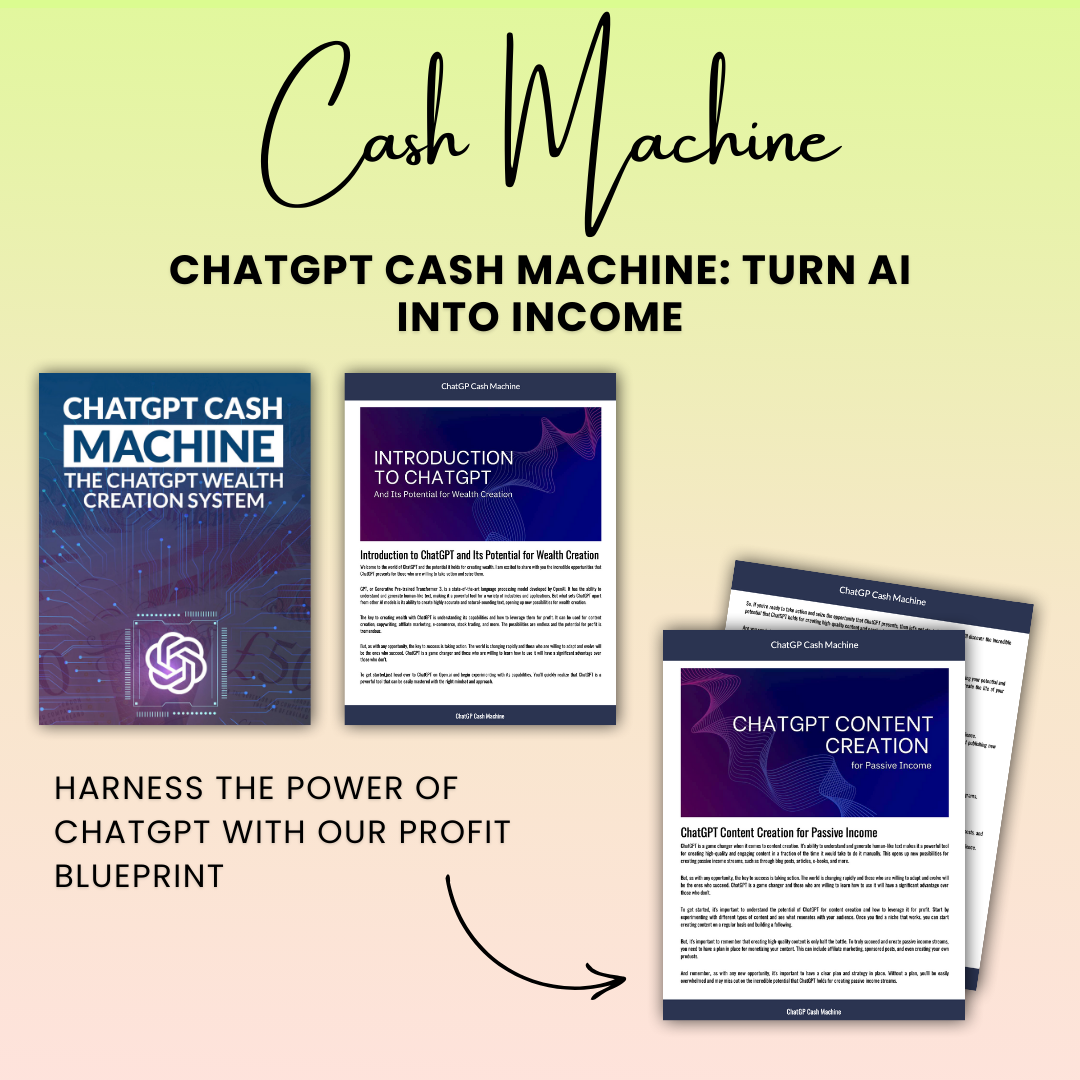 Chatgpt Cash Machine: Premeňte AI na príjem