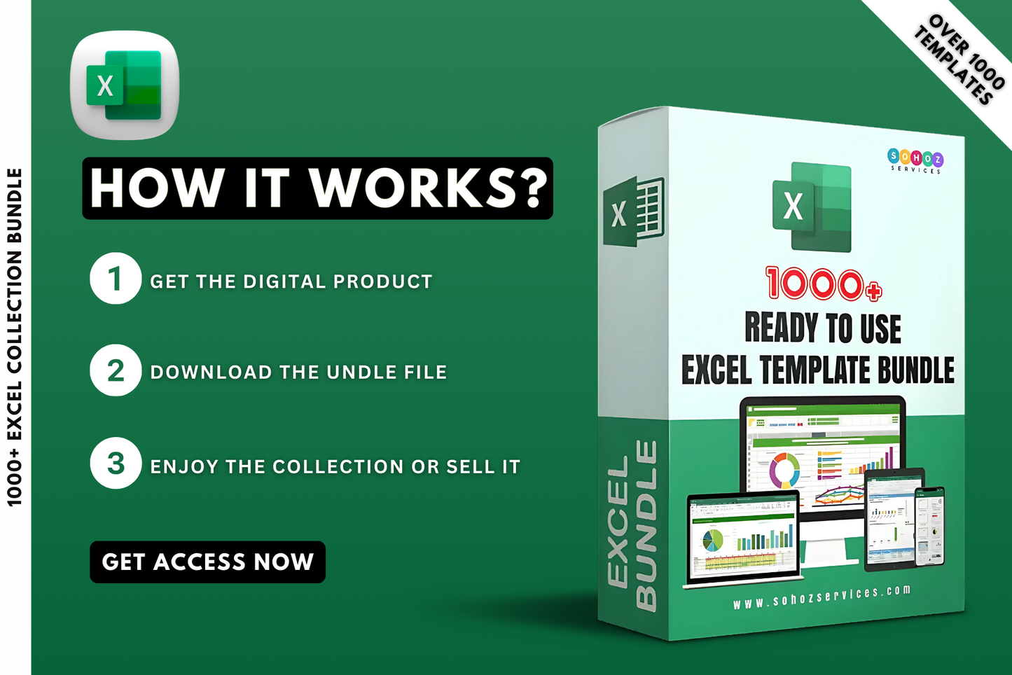 1000+ Excel Collection Bundle