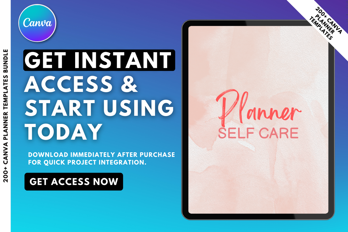 200+ Canva Planner Templates Bundle