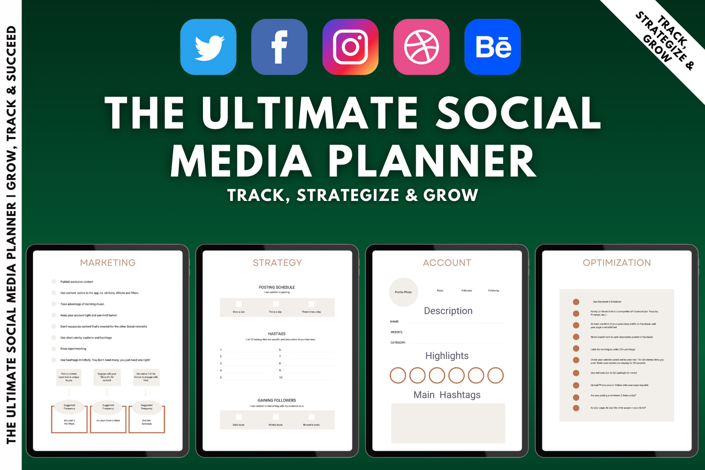 Social Media Planner | Track & Grow