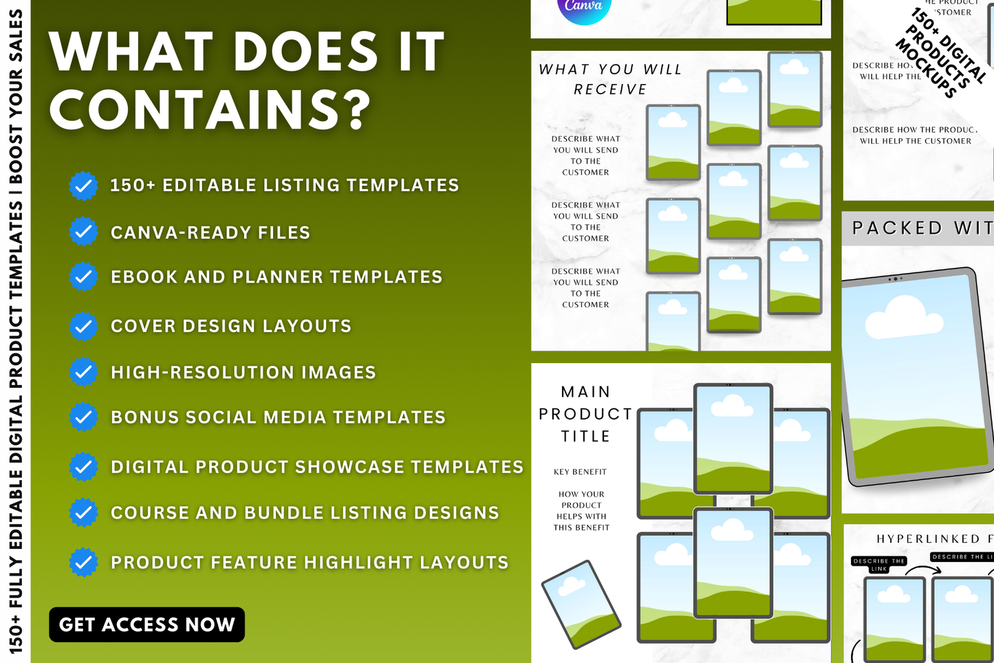 150+ Digital Product Listing Mockups