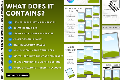 150+ Digital Product Listing Mockups