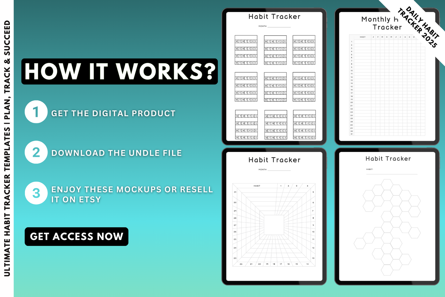 Daily & Monthly Habit Tracker Sheets