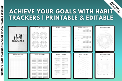 Daily & Monthly Habit Tracker Sheets