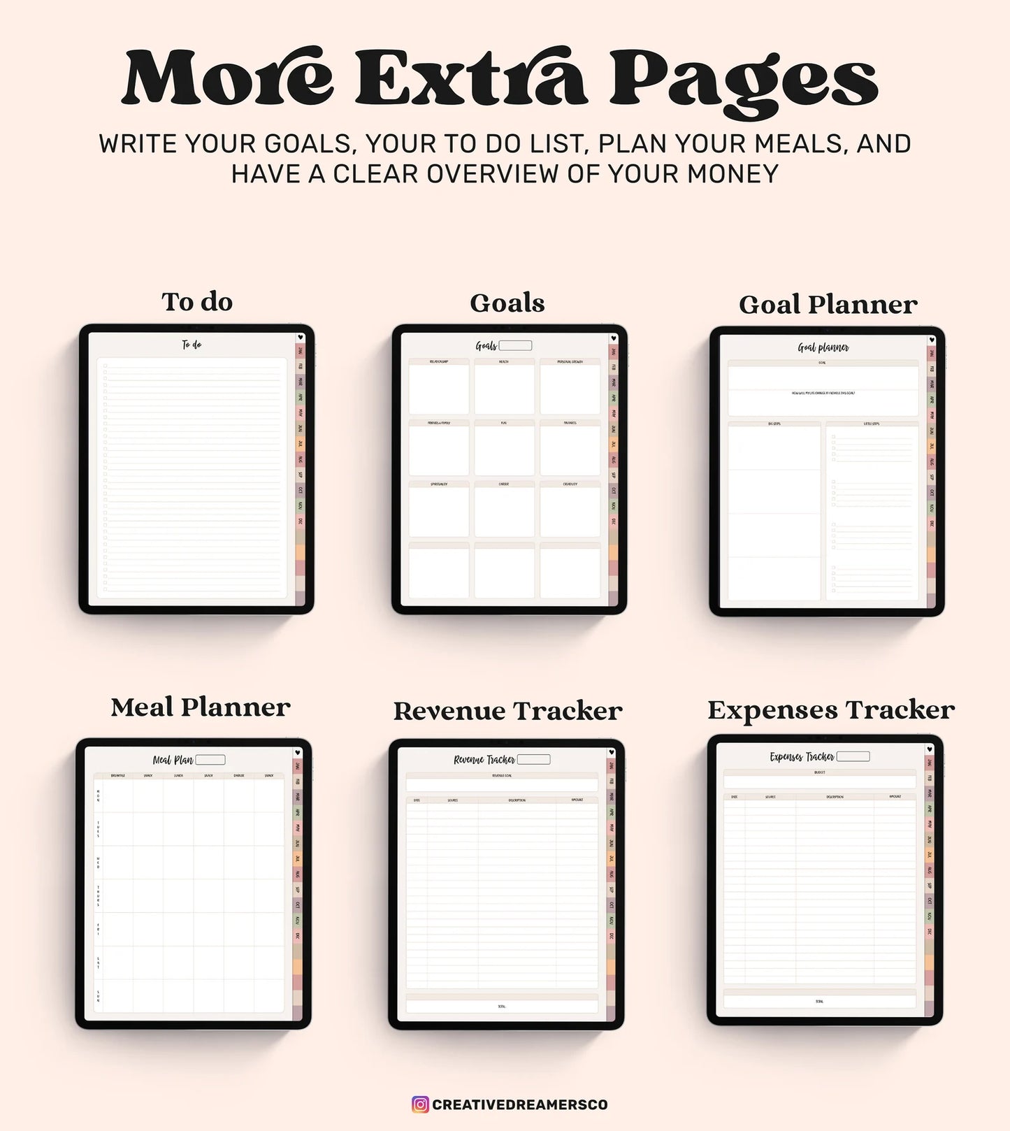 Evergreen GoodNotes Digital Planner