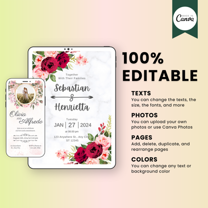 20+ Unique Wedding Invitation Template