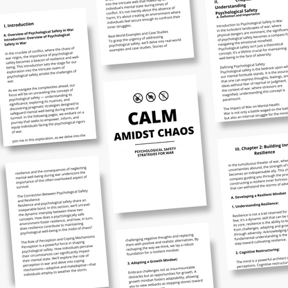 Calm Amidst Chaos: Psychological Safety Strategies for War