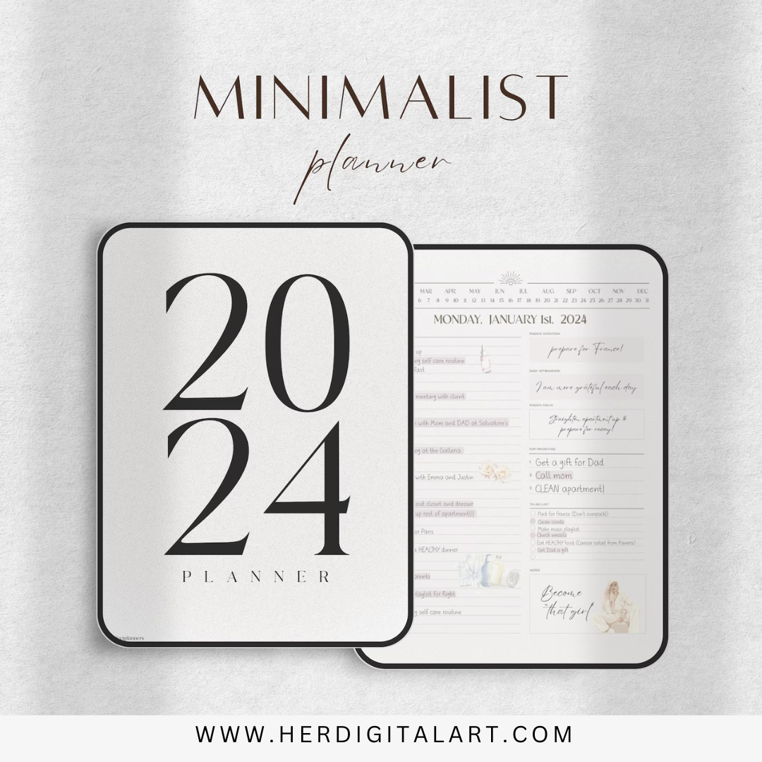 2024 Digital Planner: Daily Journal