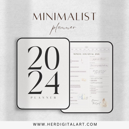 2024 Digital Planner: Daily Journal