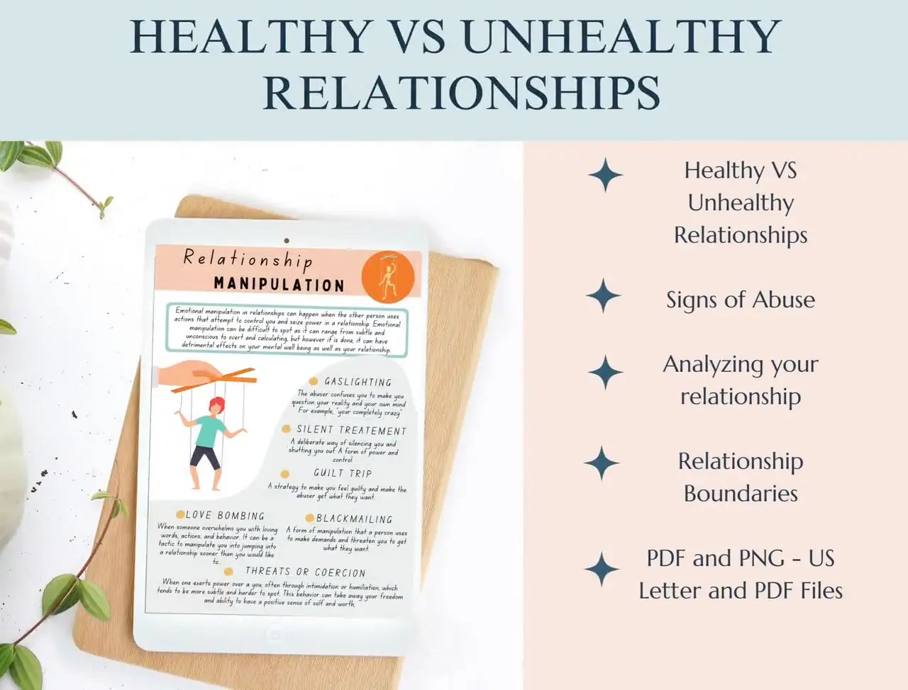 Healthy vs Unhealthy Relationships Ebook